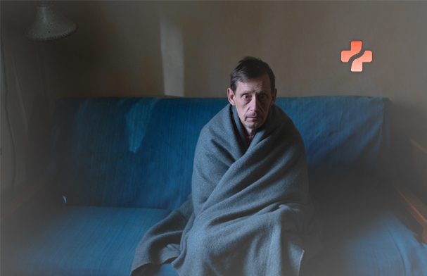 Мужчина в болезненном состоянии